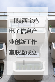 陕西宝鸡电子信息产业创新工作室联盟成立