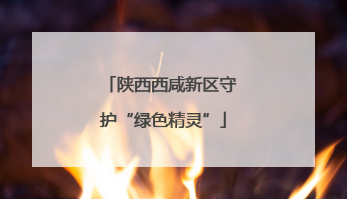 陕西西咸新区守护“绿色精灵”
