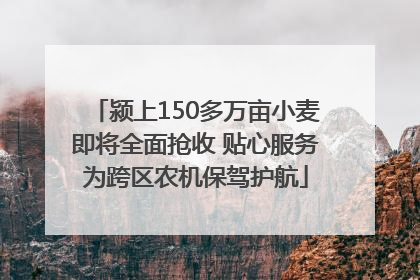 颍上150多万亩小麦即将全面抢收 贴心服务为跨区农机保驾护航