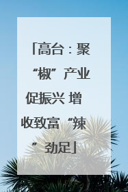 高台：聚“椒”产业促振兴 增收致富“辣”劲足