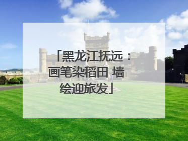 黑龙江抚远：画笔染稻田 墙绘迎旅发