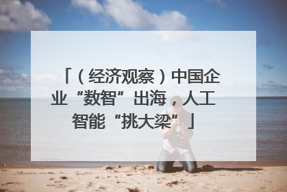 （经济观察）中国企业“数智”出海，人工智能“挑大梁”