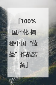 100%国产化 揭秘中国“蓝盔”作战装备