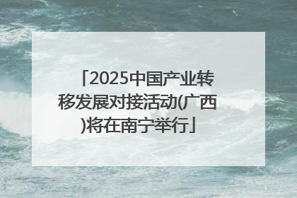 2025中国产业转移发展对接活动(广西)将在南宁举行