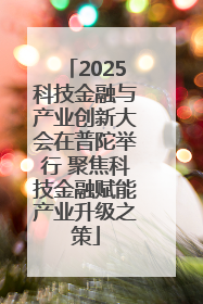 2025科技金融与产业创新大会在普陀举行 聚焦科技金融赋能产业升级之策