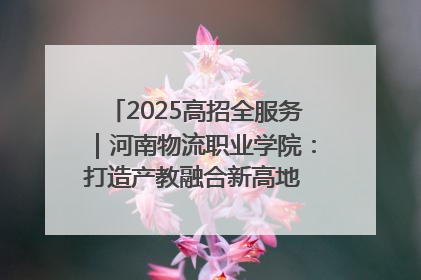 2025高招全服务｜河南物流职业学院：打造产教融合新高地 推动高质量快速发展