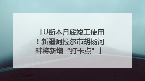 U街本月底竣工使用！新疆阿拉尔市胡杨河畔将新增“打卡点”